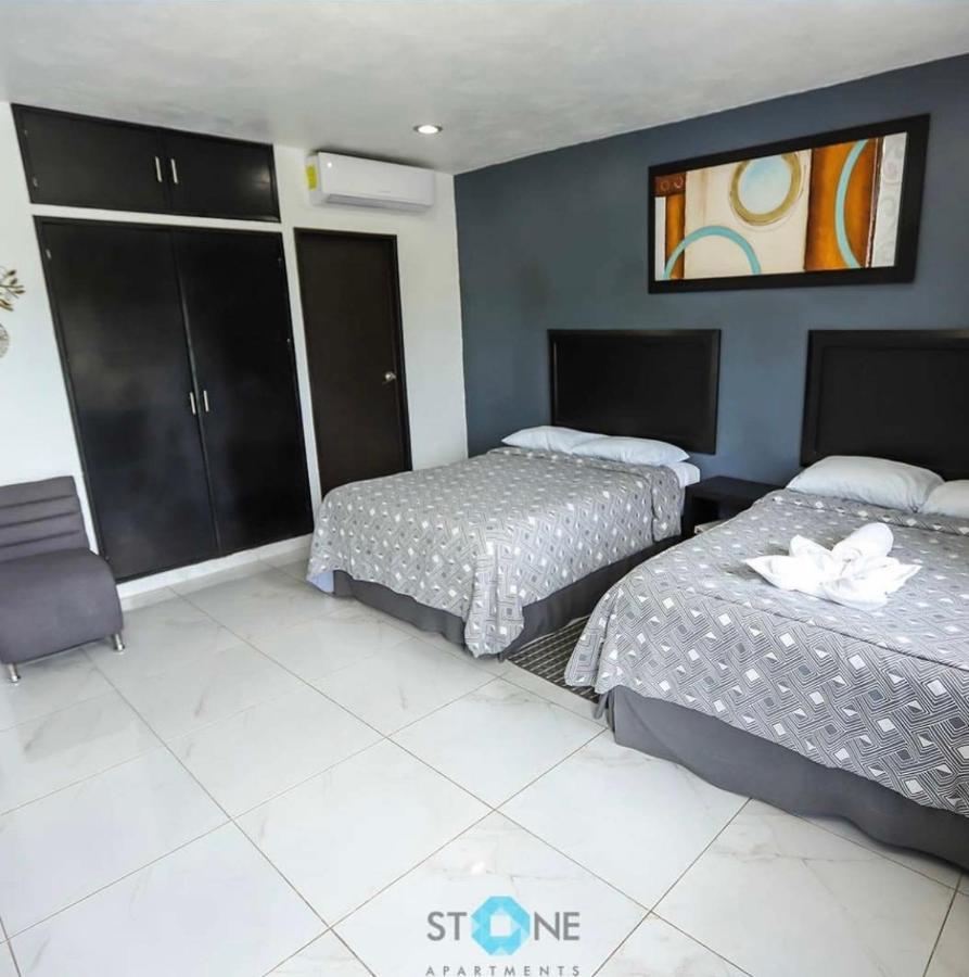 Stone Aparments Hotel Bacalar Esterno foto